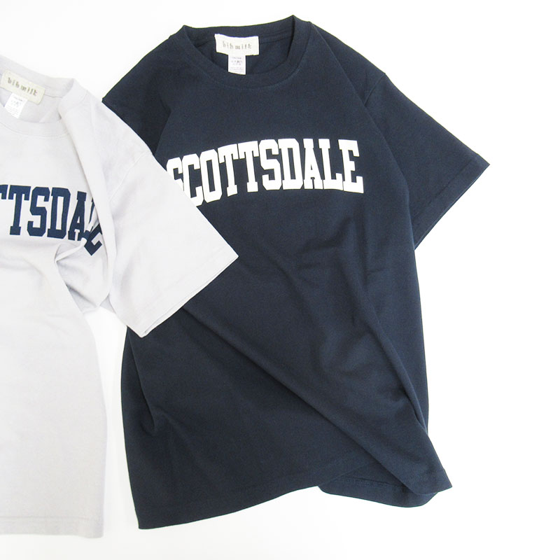 bibmilk コットンTシャツ“SCOTTSDALE”/NV02 【日本製】